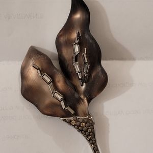 Alexis Bittar Swarovski Crystal Cala Lily Brooch